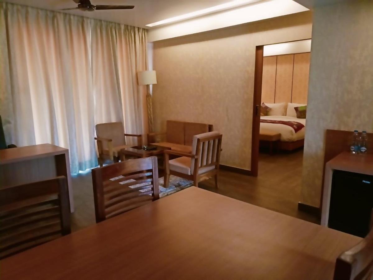 Maharaja Suites Living Room & Balcony Sit-out on Laundry Services | on Full Body Spa Massage