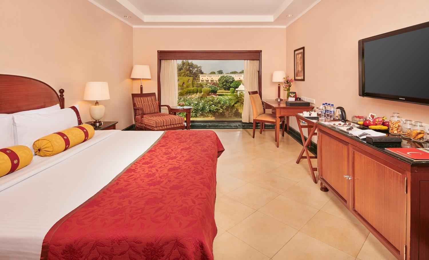 Lalit Garden view King Bed Complimentary Welcome Drink on arrival on session of couple's Spa on session of couple's Spa on Food & Beverage services on Laundry service upto 20 clothing item
