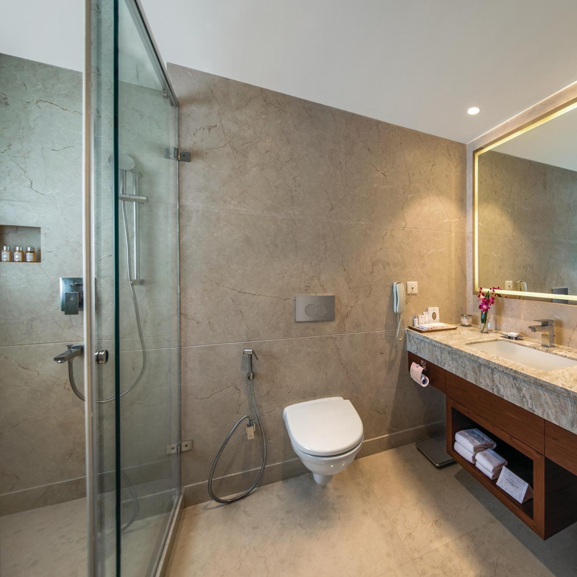 Executive Room alcoholic or non alcoholic house drinks a platter of Fruits Cookies 01 way airport transfers on food & soft beverages complimentary sauna steam once during the