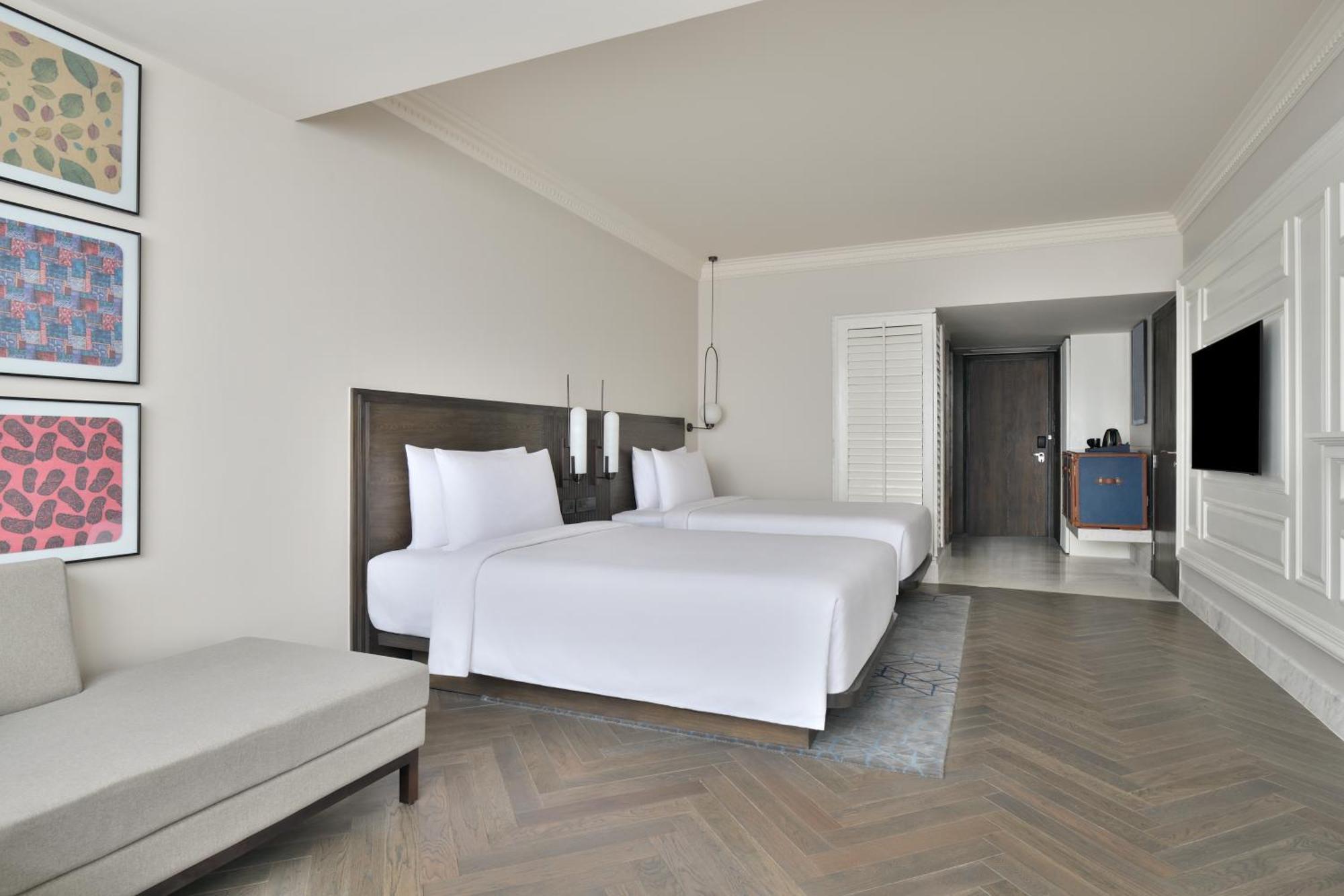Premium Twin Larger Guest room 2 Double X Complimentary Golden Temple transfers