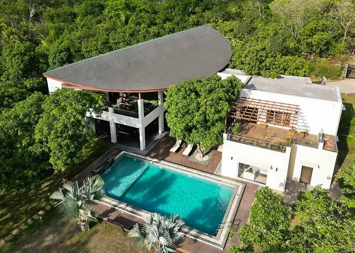 The Leaf: Stayvista's Poolside Oasis with Indoor Games