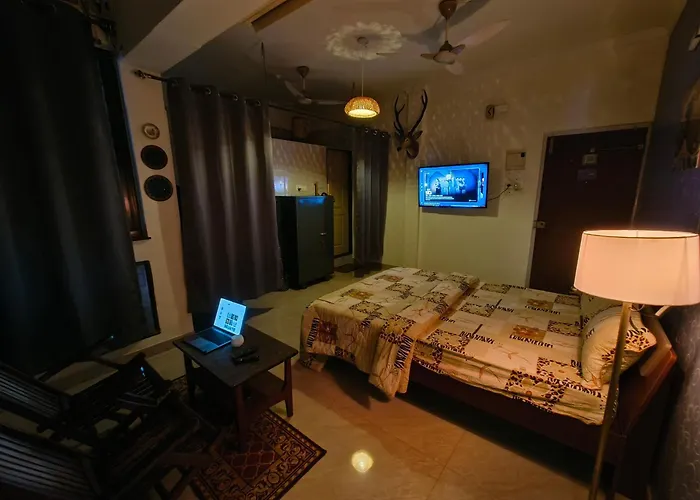 Studio Apartment Ac, Wifi & Kitchen Gogol Goa
